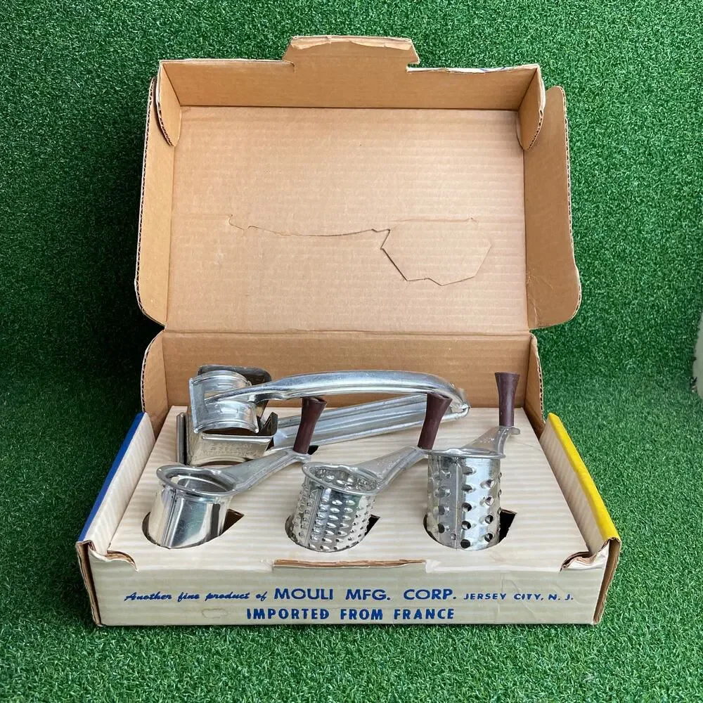 Vintage Mouli Aluminum Cheese Grater Made in France Lot